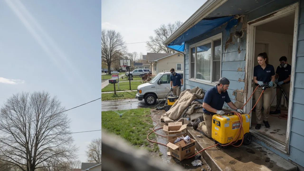 Basement Flood Cleanup in Rothschild, WI near me